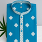 Men’s Geometric Embroidered Kurta